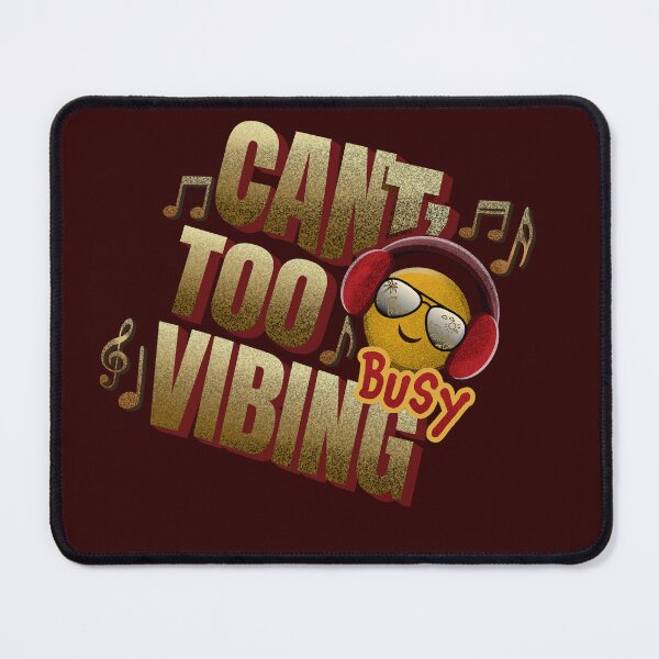 Item preview, Can’t Too Busy Vibing - Funky Emoji Groove Ar designed and sold by Janie in Repeat .