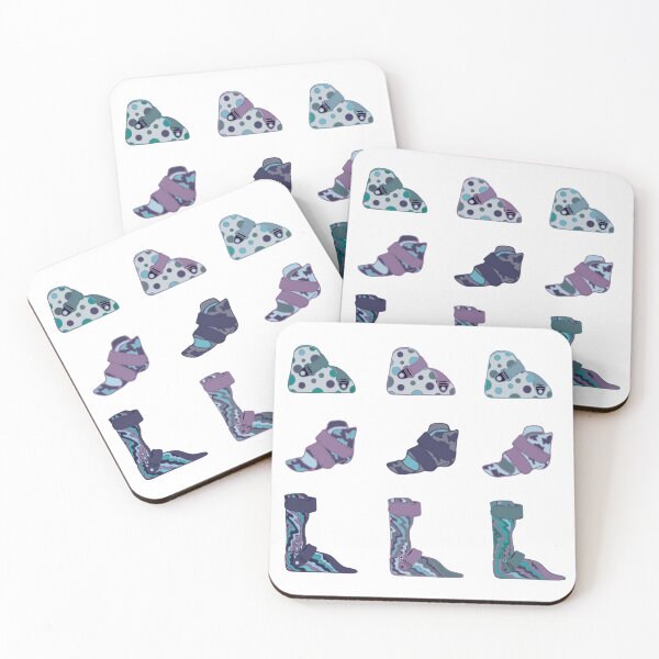 Item preview, AFO ankle and foot orthotic stickers PURPLE designed and sold by LayerCakeDigDes.