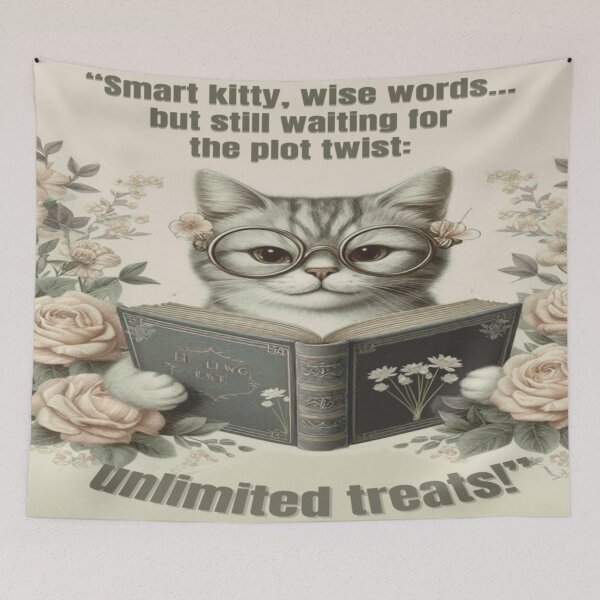 Item preview, Plot Twist Pending: A Scholar’s Whiskered Wish designed and sold by Mindful56.