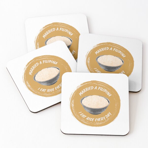 Item preview, Married a Filipina, I Eat Rice Every Day designed and sold by Hearts Don't Need Borders.