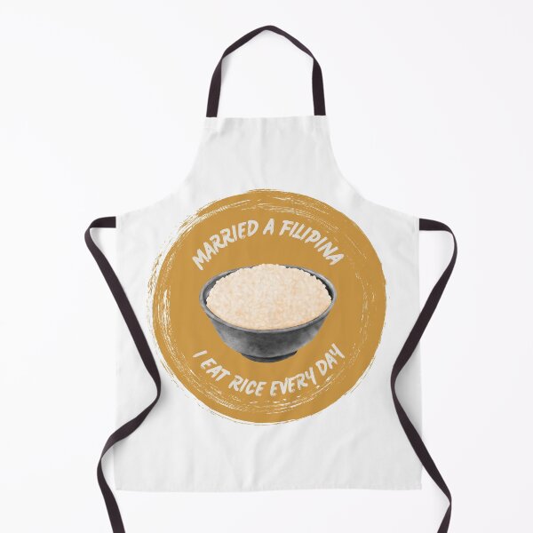 Item preview, Married a Filipina, I Eat Rice Every Day designed and sold by Hearts Don't Need Borders.