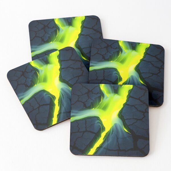 Item preview, Green Lava On Fire - Cracking Rocks  designed and sold by SassyArtistry.