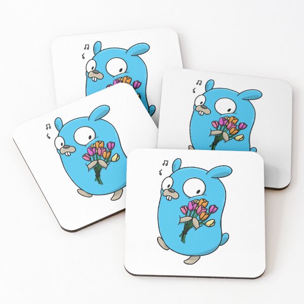 Item preview, Gopher and tulips designed and sold by MariaNinfa.