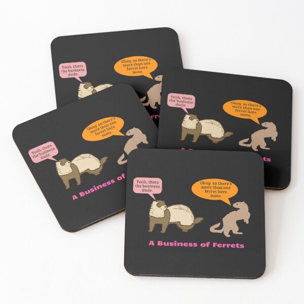 Item preview, A Business of Ferrets designed and sold by JenGo Creative.