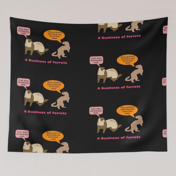 Item preview, A Business of Ferrets designed and sold by JenGo Creative.