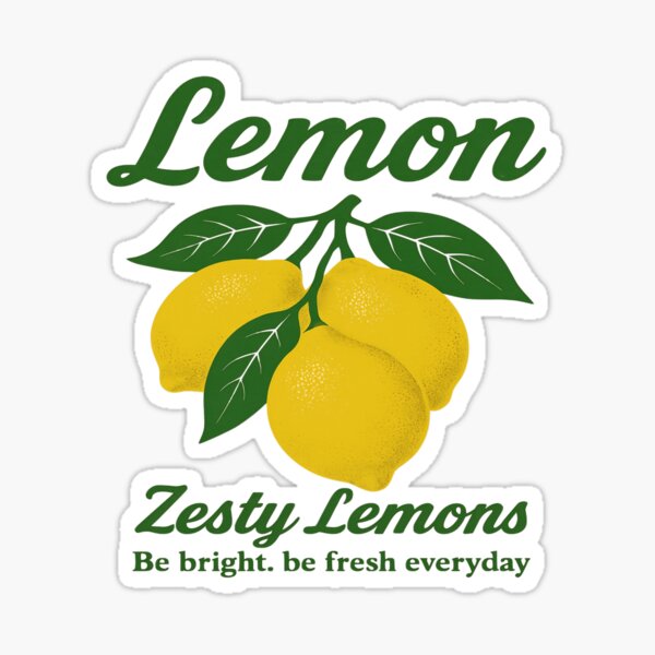 Item preview, Vintage Zesty Lemon – Classic Citrus Charm with a Fresh Botanical Twist designed and sold by FunnyFruitsLove.