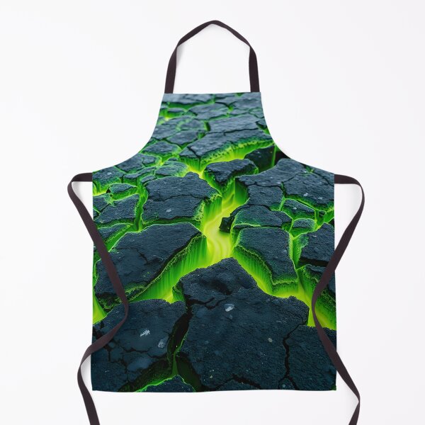 Item preview, Alien Green Lava Water On Fire With Mist - Earth Rocks Crack designed and sold by SassyArtistry.