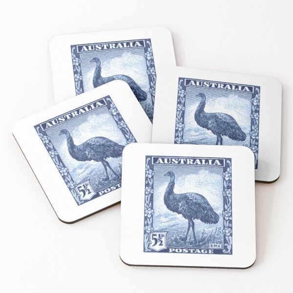 Item preview, 1937 Australia Emu Postage Stamp designed and sold by retrographics.