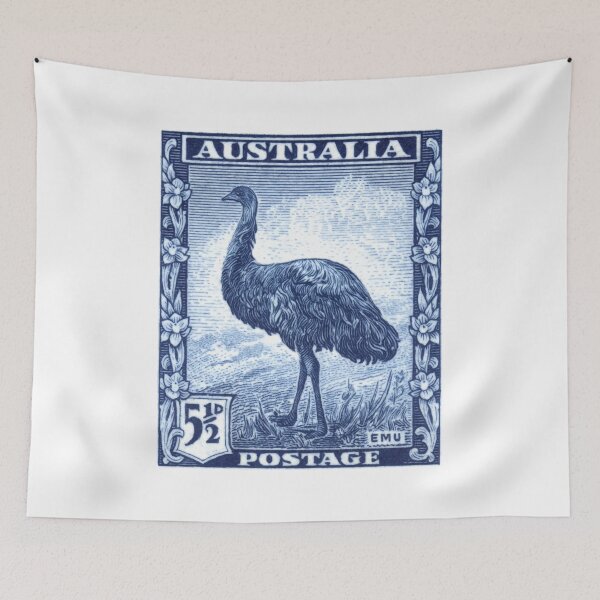 Item preview, 1937 Australia Emu Postage Stamp designed and sold by retrographics.