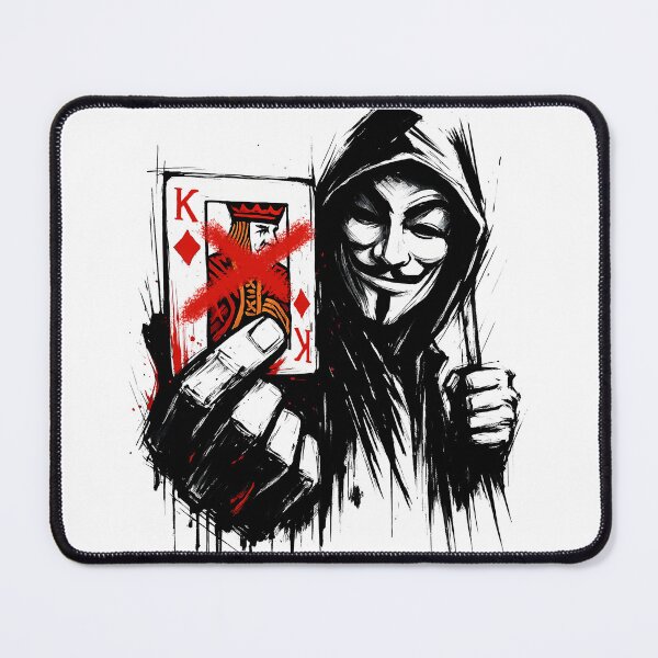 Item preview, Anonymous Rejects Kings – No King Protest Art designed and sold by H Jonas.