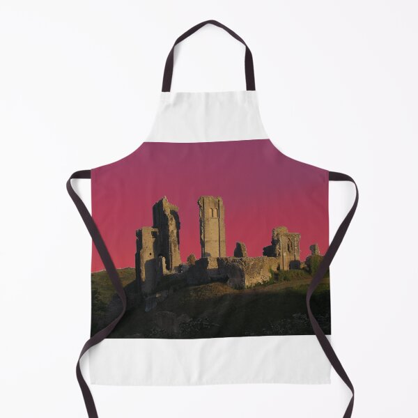 Item preview, Corfe Castle, Dorset ( Magenta Pink Sky ) designed and sold by wiggyofipswich.