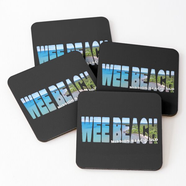 Item preview, WEE BEACH Mission Beach QLD - Cassowary Coast Beach Sunny designed and sold by Adam Gormley.