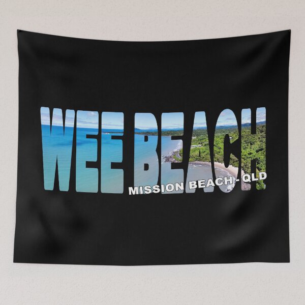 Item preview, WEE BEACH Mission Beach QLD - Cassowary Coast Beach Sunny designed and sold by Adam Gormley.