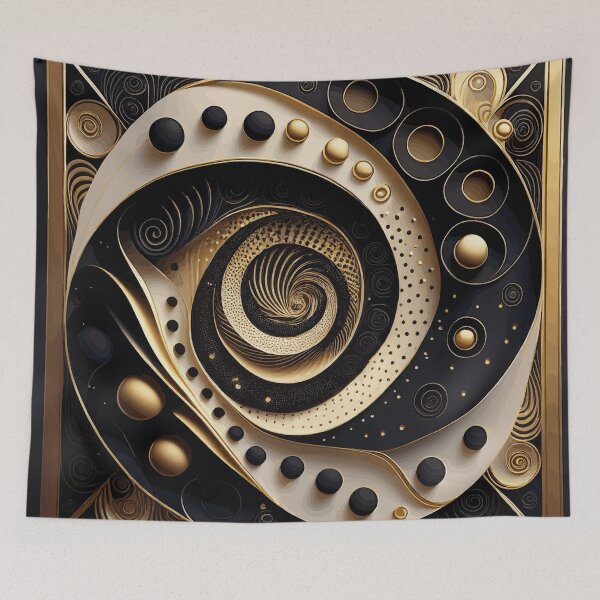 Item preview, Colorful Abstract Fibonacci Art 102 designed and sold by Vicky Brago-Mitchell®.