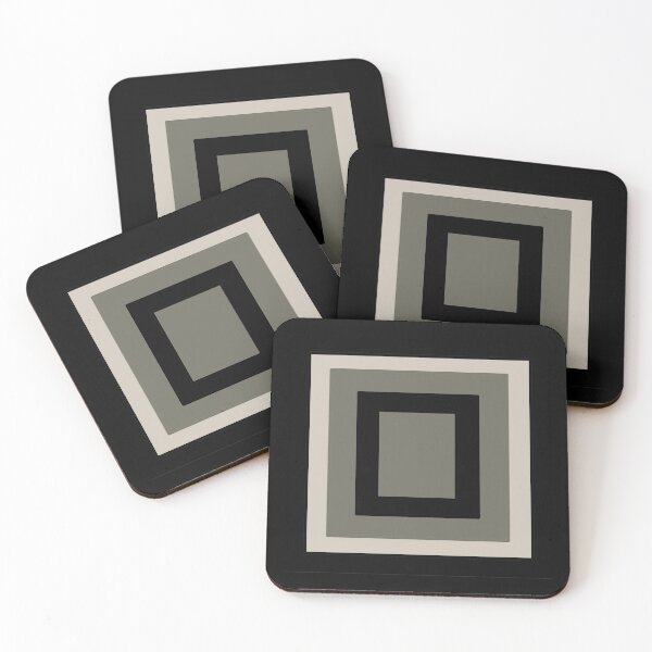 Item preview, Olive and Cream Boxes with Black Outline, EZonTHEi designed and sold by EZonThei.