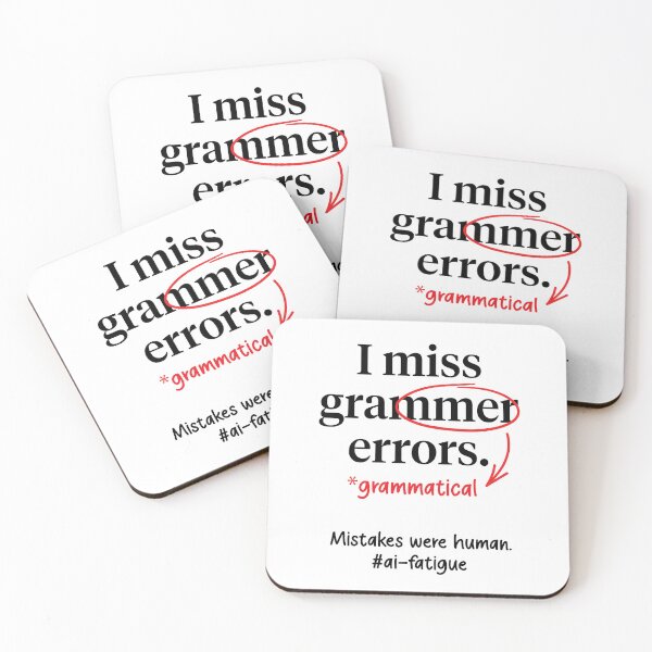 Item preview, I Miss Grammatical Errors Funny AI Office Humor designed and sold by Uppercase Tees.