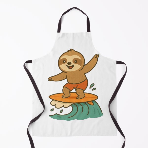 Item preview, Sloth surfing cute cartoon with everyones favorite animal designed and sold by adesignworld.