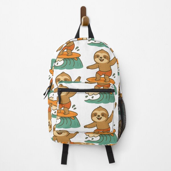 Item preview, Sloth surfing cute cartoon with everyones favorite animal designed and sold by adesignworld.
