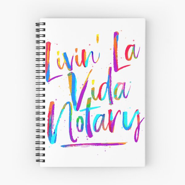 Item preview, Livin’ La Vida Notary – Color Splash Notary Life Design designed and sold by NotaryLife.