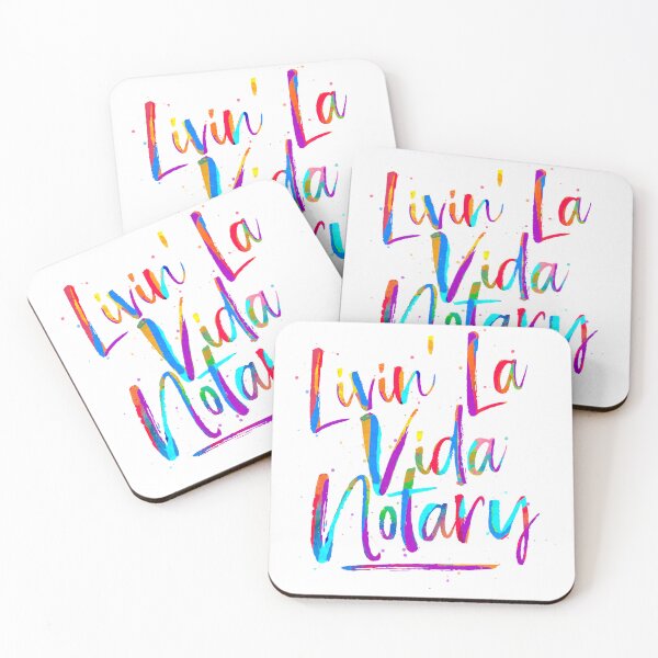 Item preview, Livin’ La Vida Notary – Color Splash Notary Life Design designed and sold by NotaryLife.