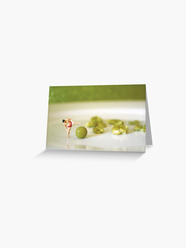 Thumbnail 1 of 2, Greeting Card, mushy peas designed and sold by relliebob.
