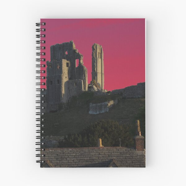 Item preview, Corfe Castle, Dorset ( Pink Sky ) From East Street designed and sold by wiggyofipswich.