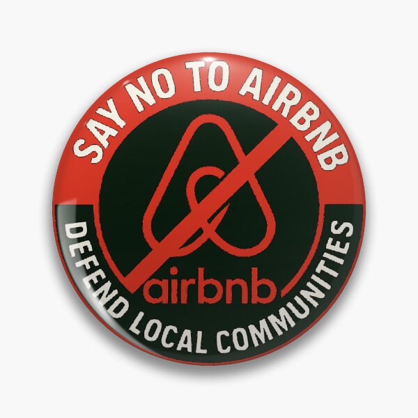 Item preview, Black Support Local Communities, not accommodations - No To Airbnb - Anti Airbnb designed and sold by SassyArtistry.