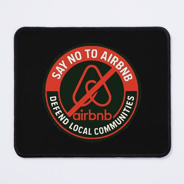 Item preview, Black Support Local Communities, not accommodations - No To Airbnb - Anti Airbnb designed and sold by SassyArtistry.