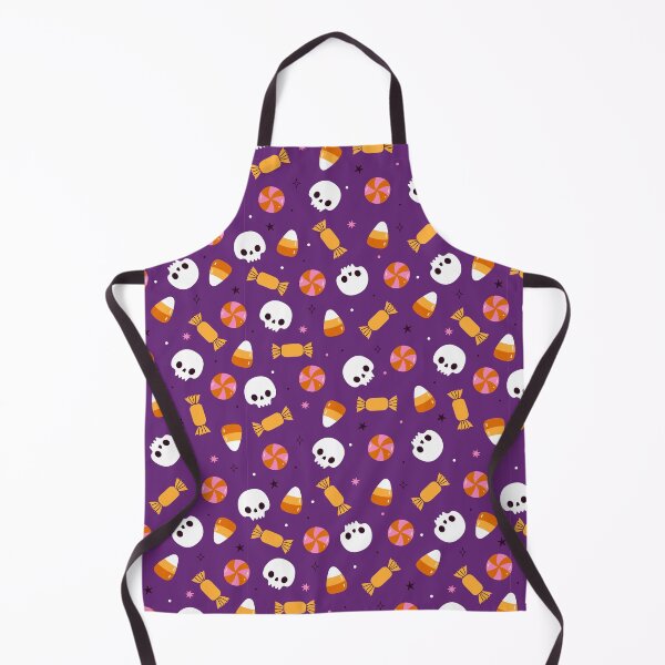 Item preview, halloween pattern with candies and skulls designed and sold by burbura.