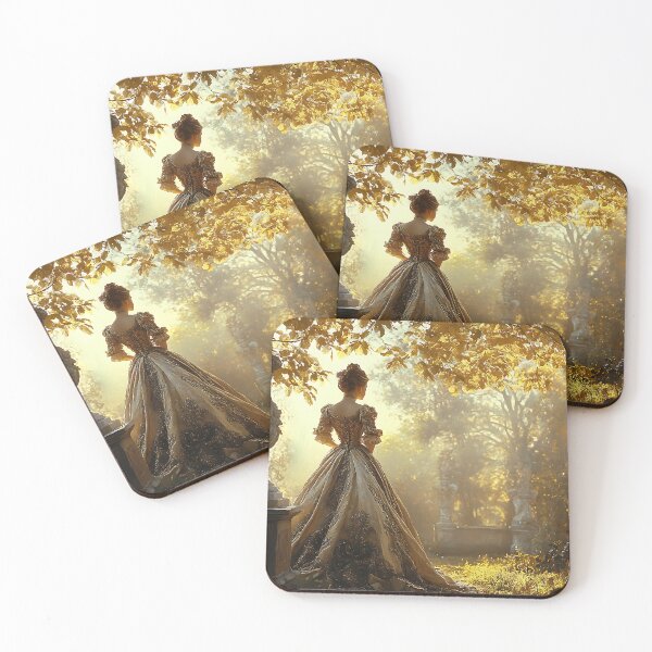 Item preview, Baroque Garden Elegance – Noblewoman in a Gilded Dream designed and sold by annnnna082983.