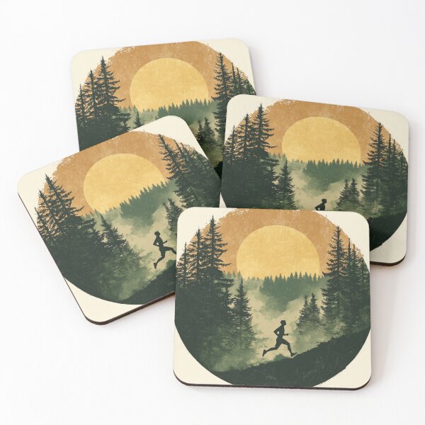 Item preview, Wild Trail Runner — Vintage Forest Sun designed and sold by TheLongRun.