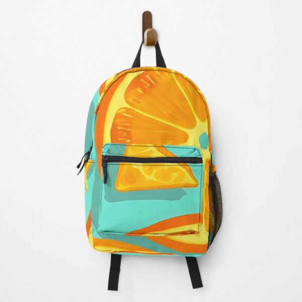 Item preview, Cool Cute Orange Slices On Teal Background Summer Theme designed and sold by SassyArtistry.