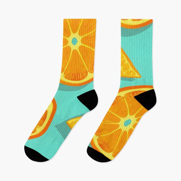 Item preview, Cool Cute Orange Slices On Teal Background Summer Theme designed and sold by SassyArtistry.