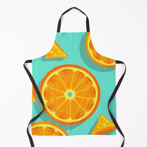 Item preview, Cool Cute Orange Slices On Teal Background Summer Theme designed and sold by SassyArtistry.