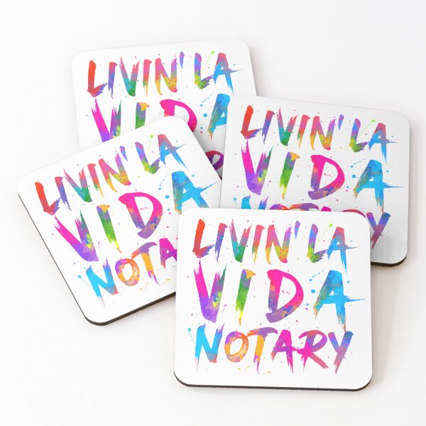 Item preview, Livin’ La Vida Notary – Color Splash Notary Life Design designed and sold by NotaryLife.