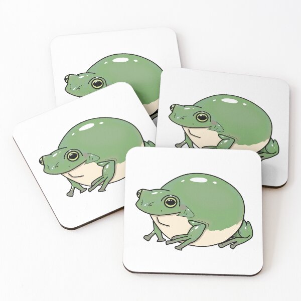 Item preview, Chunky Green Dumpy Tree Frog designed and sold by CritterStudio.