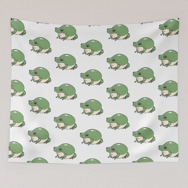 Item preview, Chunky Green Dumpy Tree Frog designed and sold by CritterStudio.