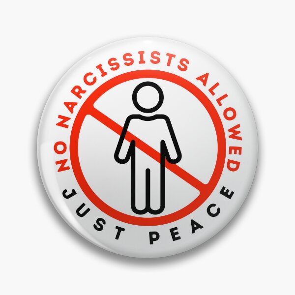 Item preview, No Narcissists Allowed, Just Peace Sign designed and sold by SassyArtistry.