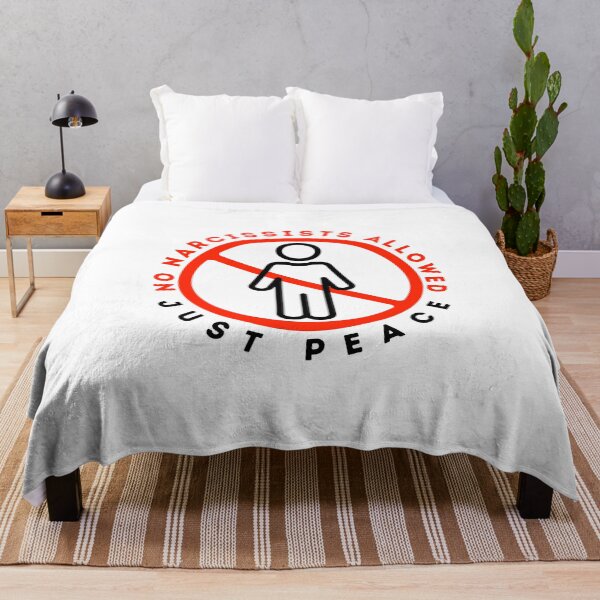 Item preview, No Narcissists Allowed, Just Peace Sign designed and sold by SassyArtistry.
