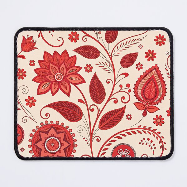 Item preview, Red beautiful design with flowers designed and sold by Erik Visnievskij.