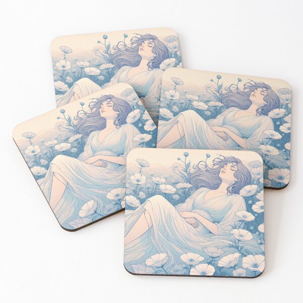 Item preview, Dreaming in Nemophila Fields designed and sold by SammyMorry.