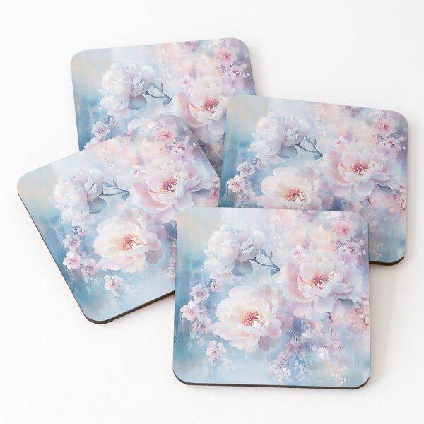 Item preview, Whispering Petals – Pastel Floral Painting in Dreamlight designed and sold by annnnna082983.