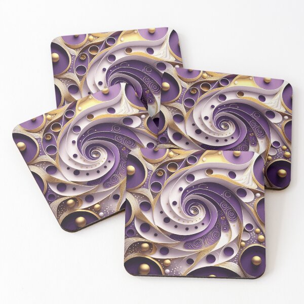 Item preview, Colorful Abstract Fibonacci Art 100 designed and sold by Vicky Brago-Mitchell®.