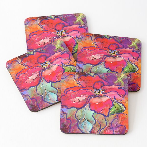 Item preview, Red Flower Abstract designed and sold by ViaARTfactory.