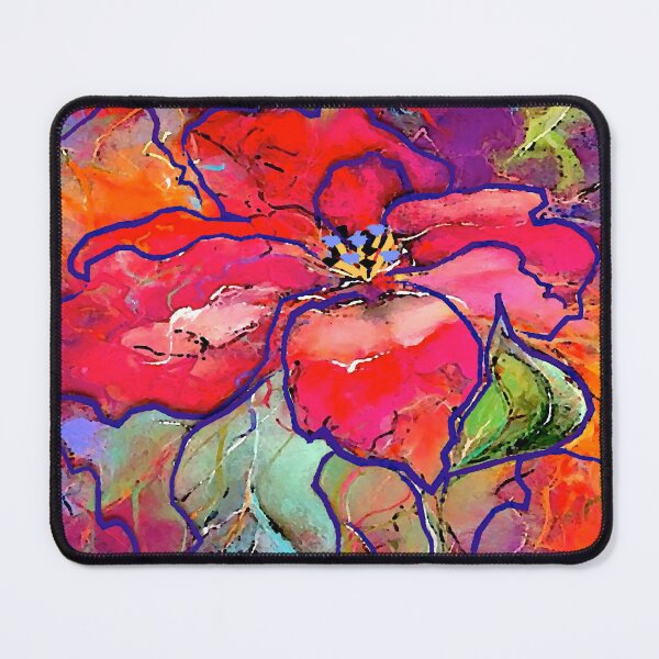 Item preview, Red Flower Abstract designed and sold by ViaARTfactory.