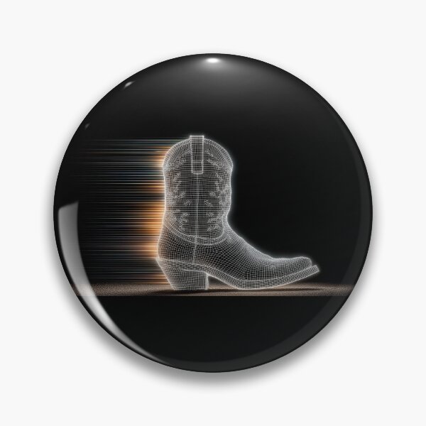 Artikelvorschau, Wireframe Wrangler – Cowboy Tech Fusion Art entworfen und verkauft von vfxbear.