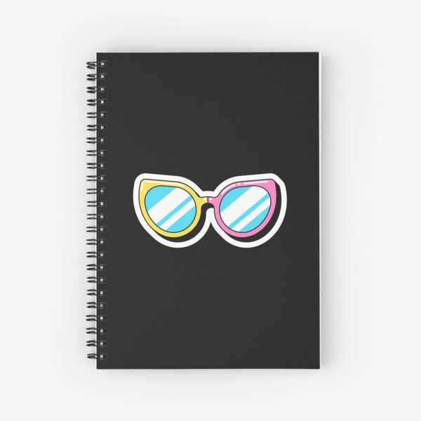 Item preview, Yellow pink sunglasses with blue lenses, pop art designed and sold by artskill2k17.