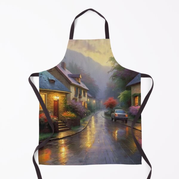 Item preview, Village Street in the Rain’s Embrace designed and sold by BlareBlare.