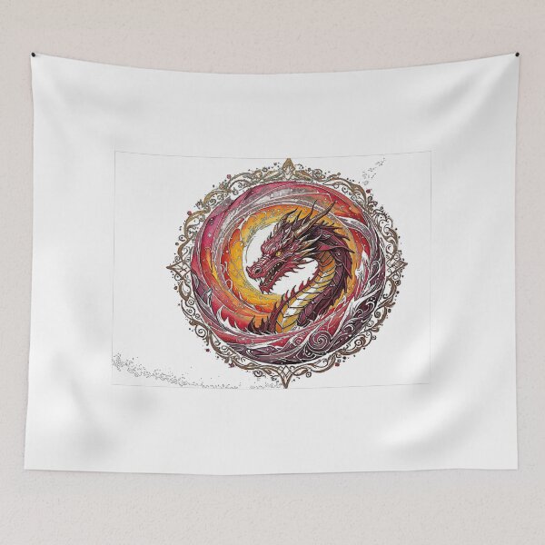 Item preview, Fiery Red Dragon Emblem  designed and sold by TriForceDesign.