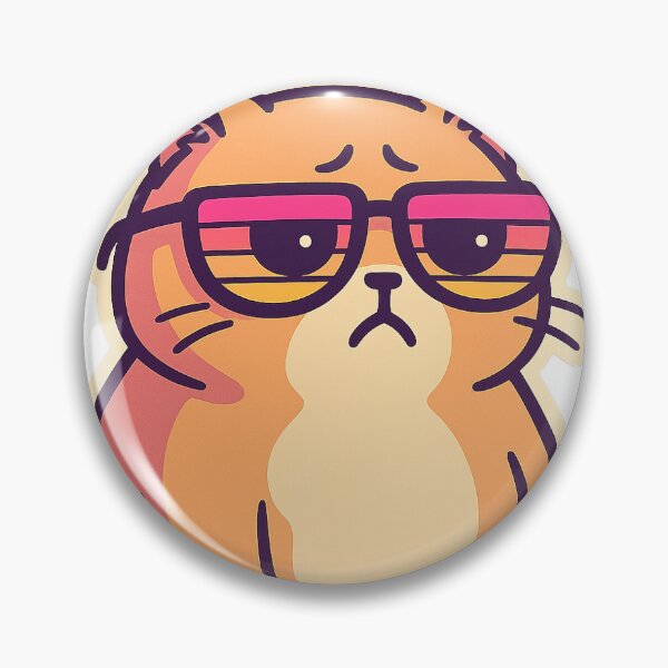 Item preview, Sad Cat with Sunglasses designed and sold by KrithigaArts.